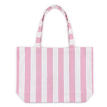 Personalized Pet Photo Embroidery Striped Large Tote Bag with 1-3 Names Daily Use Birthday Gift for Dog Cat Pet Owner Lovers - CALLIE