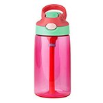 Personalized Cartoon Character Word Cloud 16 oz Water Bottle with Name and Silicone Straw Birthday Back to School Gift for Boys Girls - CALLIE
