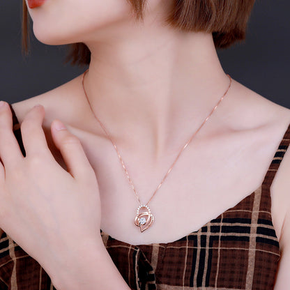 Heart Promise Necklace For Her with Birthstone and Engraving | Callie