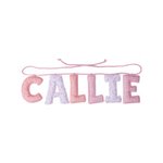Personalized Floral Striped Letter Cozy Banner Decoration with Name Nursery Decor Baby Shower Baby Announcement Gift for Baby New Parent - CALLIE