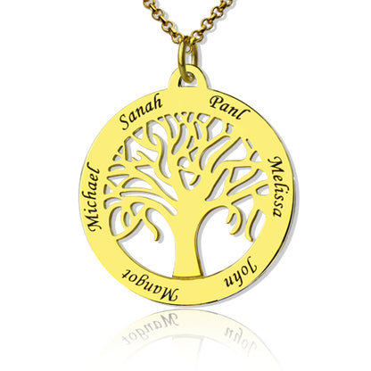Tree of Life Necklace with 1-6 Names