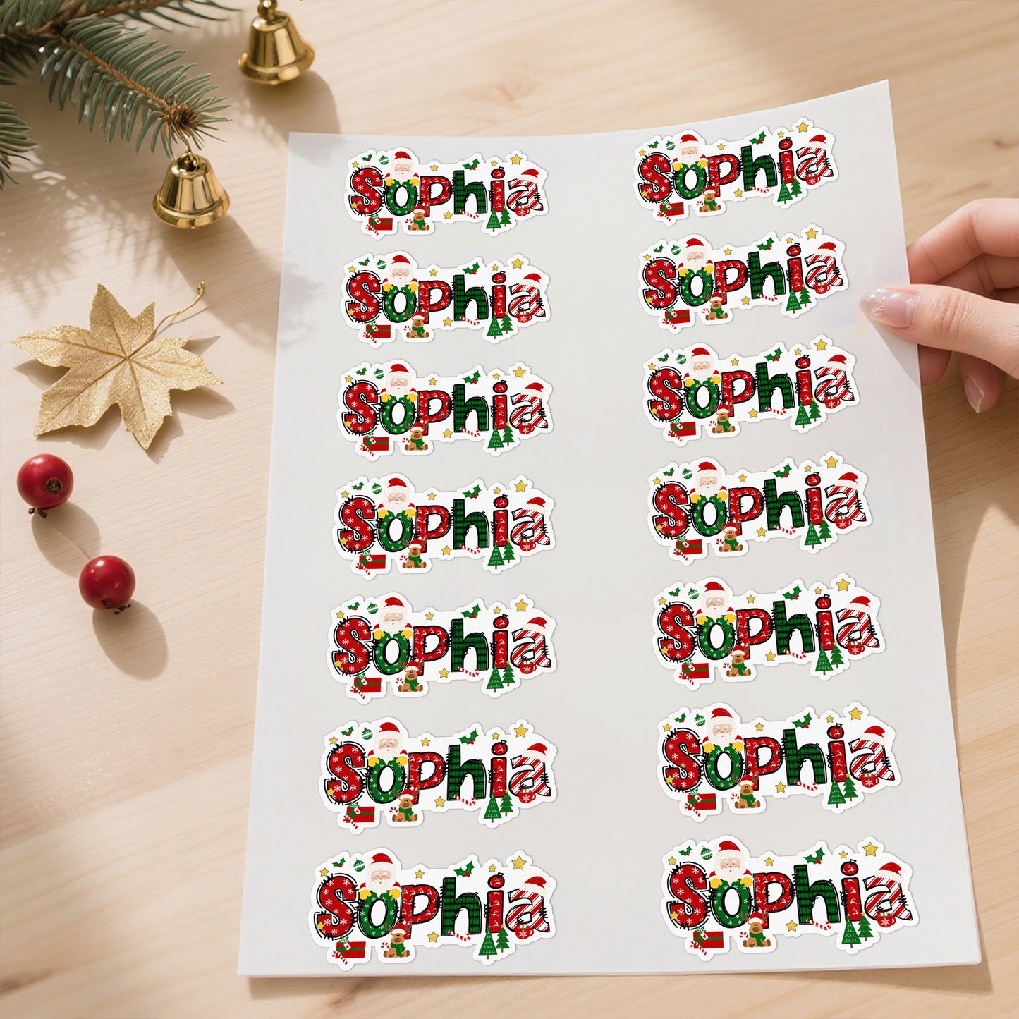 A Little Love Note from You Make Your Gifts Extra Special This Christmas - Personalized Waterproof Stickers