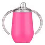 Personalized Multicolor Sports Teddy Bear 10 oz Insulated Sippy Cup with Dual Handle and Name Baby Shower Birthday Gift for Baby Infant - CALLIE