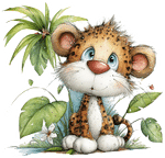 Personalized Jungle Animal Initial Acrylic Night Light with Name Bedroom Decor Baby Shower Gift for Babies Toddlers - CALLIE