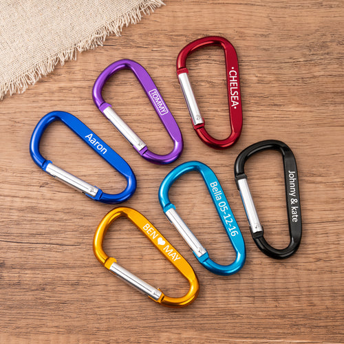Personalized Multi-functional Engraved Name Keychain Clip Daily Use Outdoor Accessories Gift for Friend Family