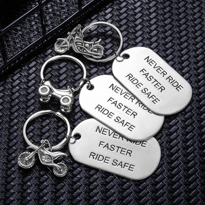 Engraved Motorcycle Keychain