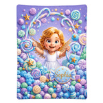 Personalized 3D-Effect Artwork Fantasy Angel Kid Photo A5 Spiral Journal Notebook with Name Daily Use Back to School Birthday Gift for Kids Students - CALLIE