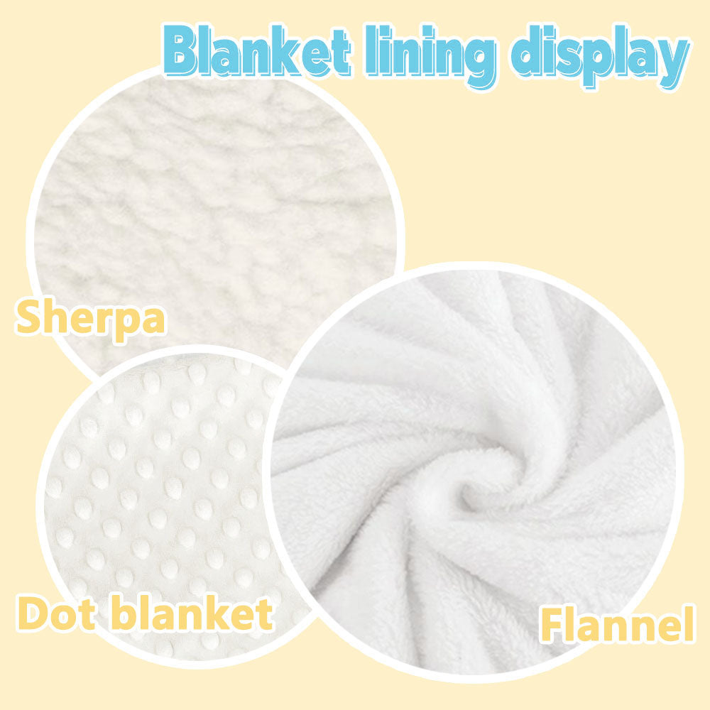 Personalized Cute Floral Giraffe Soft Throw Blanket with Initial and Name Nursery Decor Baby Shower Birthday Gift for Kids Newborn