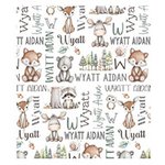 Personalized Cute Hand Painted Animals Soft Throw Blanket with Name and Initial Home Decor Daily Use Birthday Gift for Kids - CALLIE