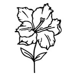 Personalized Line-Art Pet Photo Birth Flower Tattoo Sticker with Name Party Birthday Gift for Dog Cat Pet Lover Owner - CALLIE