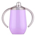 Personalized Watercolor Photo 10 oz Thermal Insulated Sippy Cup with Name Baby Shower Toddler Birthday Gift for Kids Boys Girls - CALLIE