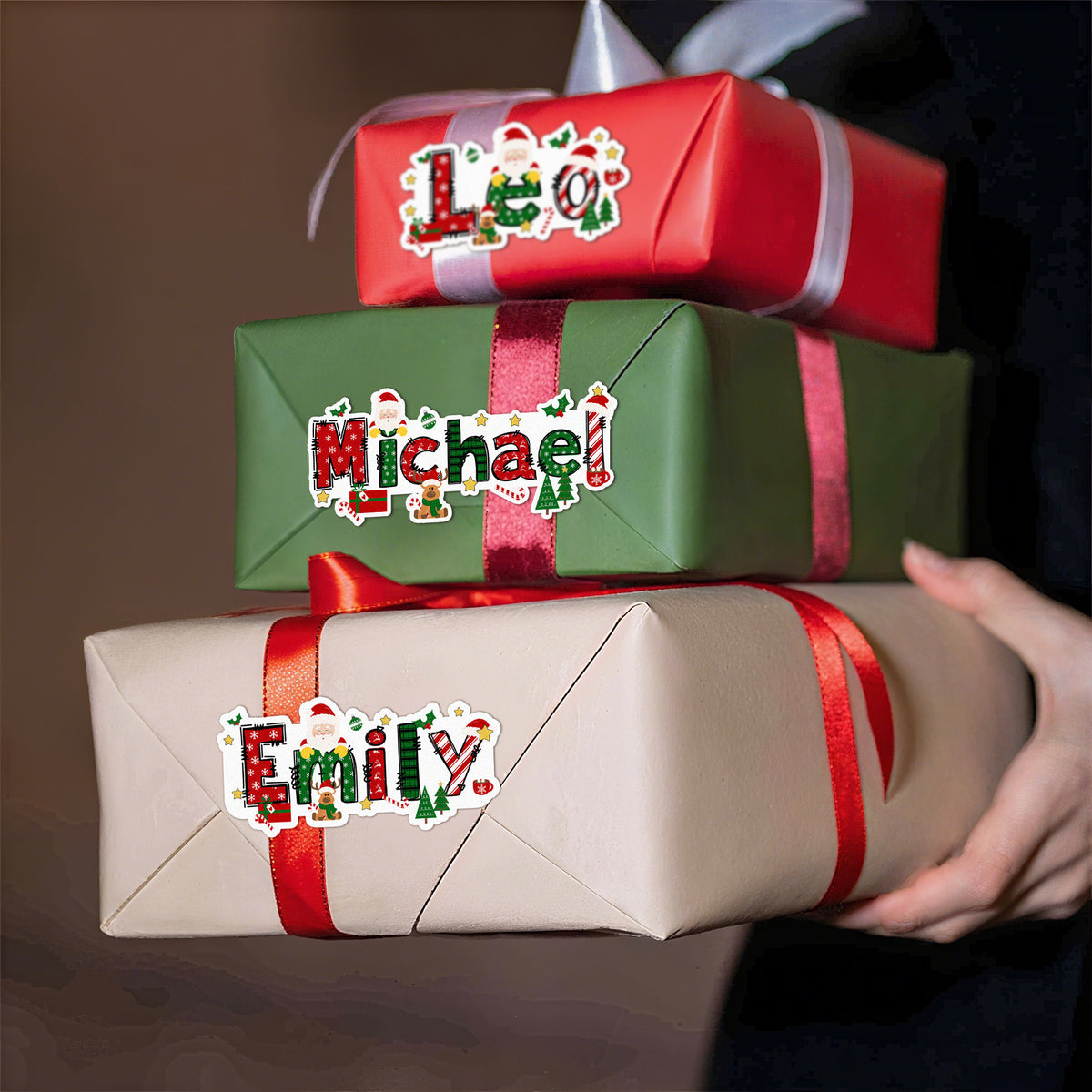 A Little Love Note from You Make Your Gifts Extra Special This Christmas - Personalized Waterproof Stickers