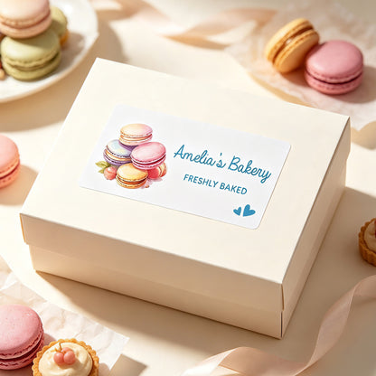 Personalized Creative Baking Element Waterproof Stickers with Text Baking Birthday Gift for Baker Baking Enthusiast