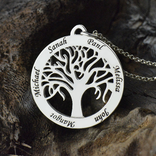 Tree of Life Necklace with 1-6 Names