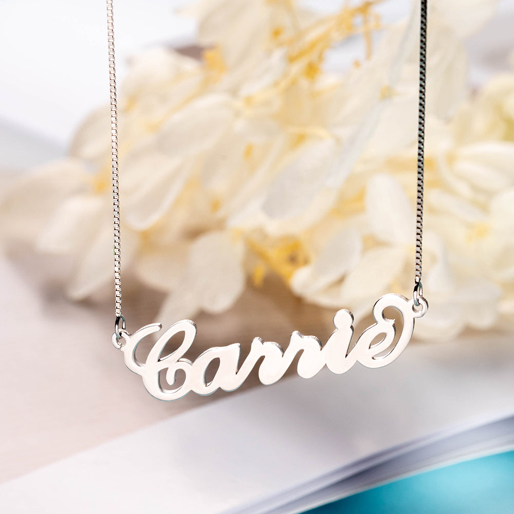 Personalized Name Sterling Silver Necklace