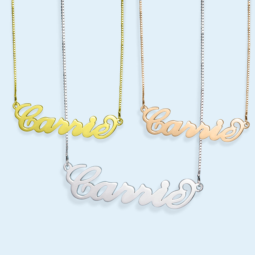 Personalized Name Sterling Silver Necklace