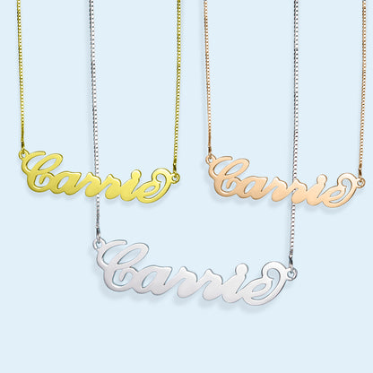 Personalized Name Sterling Silver Necklace