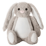 Personalized Cute Bow Bunny Bear Plush Toy with Name and Initial Daily Use Birthday Gift for Couple Kids - CALLIE