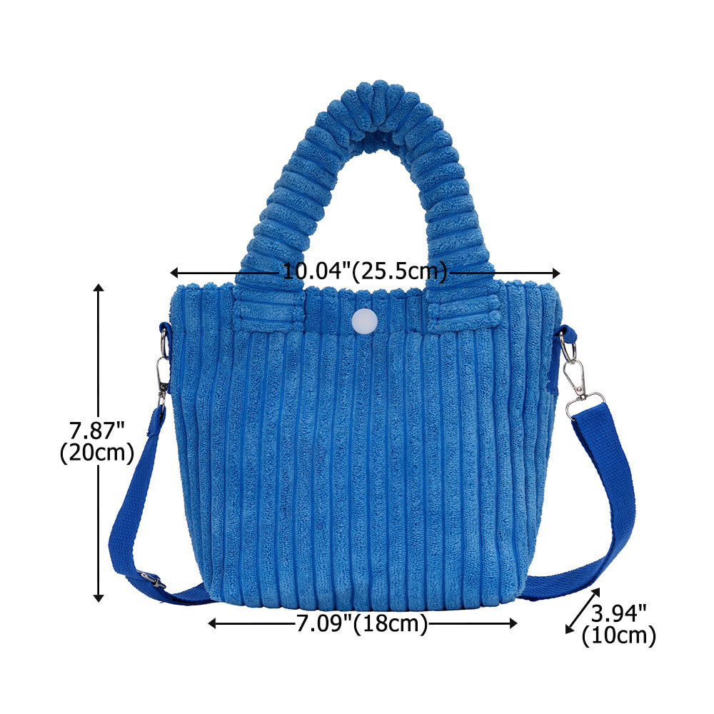 Personalized Cute Flower Lollipop Strawberry Name Corduroy Crossbody Bag Birthday Back to School Gift for Kids Girls Boys Toddlers