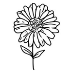 Personalized Line-Art Pet Photo Birth Flower Tattoo Sticker with Name Party Birthday Gift for Dog Cat Pet Lover Owner - CALLIE