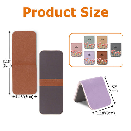 Personalized Watercolor Birth Flower Magnetic PU Leather Bookmark Clip with Name Reading Birthday Gift for Book Lovers Bookworms