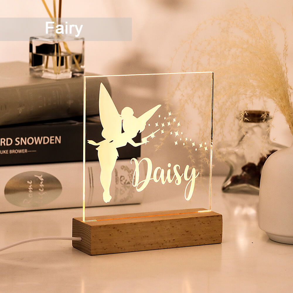Name Fairy Night Light for Children