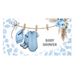 Personalized Leopard Print Baby Nutrition Facts Waterproof Water Bottle Labels Stickers with Name Set of 20 Baby Shower Party Gift for New Parents - CALLIE