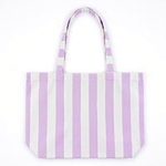 Personalized Pet Photo Embroidery Striped Large Tote Bag with 1-3 Names Daily Use Birthday Gift for Dog Cat Pet Owner Lovers - CALLIE