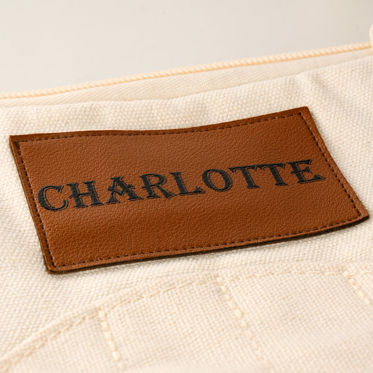 Custom Name Canvas Yarn Tote Bag | Multi-Pocket Knitting Storage, Birthday Gift for Craft Lovers