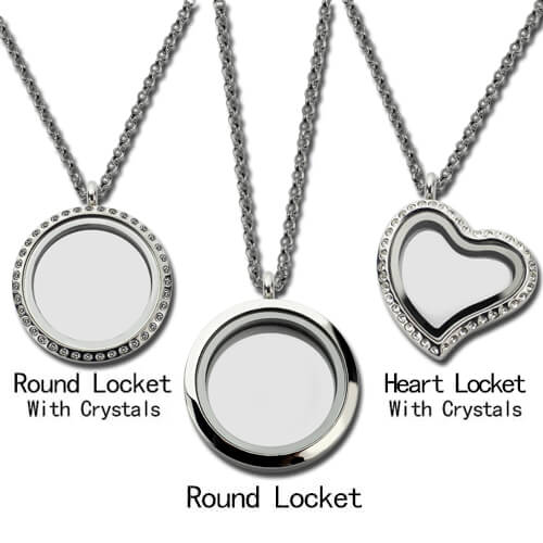 Engraved 1-7 Birthstones Family Tree Floating Living Locket for Mom and Grandma  | Callie