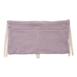 Personalized Soft Cotton Linen Hanging Storage Bag with Knit Name Car Seat Organizer & Crib Nursery Storage Decor Baby Shower Gift for Kids - CALLIE
