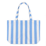 Personalized Pet Photo Embroidery Striped Large Tote Bag with 1-3 Names Daily Use Birthday Gift for Dog Cat Pet Owner Lovers - CALLIE