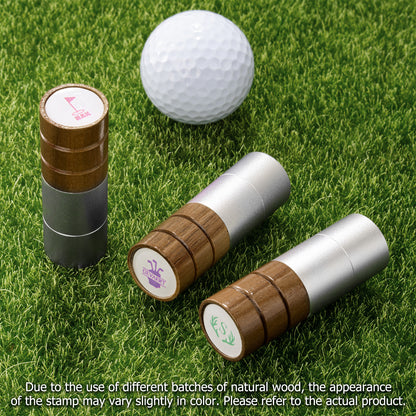 Personalized Golf Elements Initial Design Golf Ball Stamp with Name and Tin Storage Box Golf Accessory Birthday Gift for Golf Lover Player