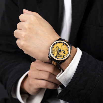 Wooden Photo Watch for Men