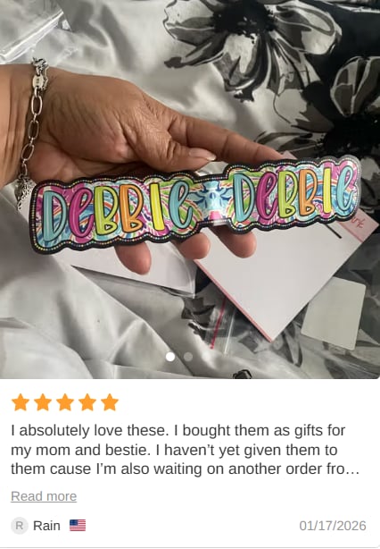 Where Every Chapter Knows Your Name - Personalized Bright Paisley Floral Doodle Magnetic Bookmark Clips Reading Birthday Gift - CALLIE